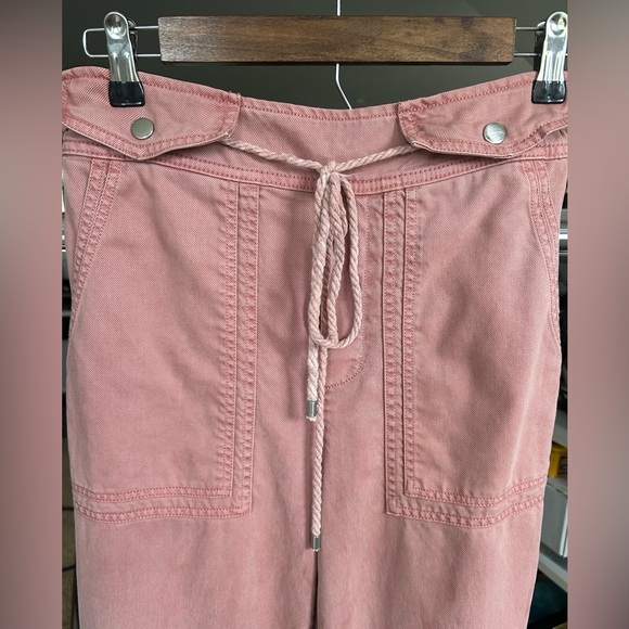 joie wide leg high rise pull on pants with drawstring size small - Picture 6 of 14